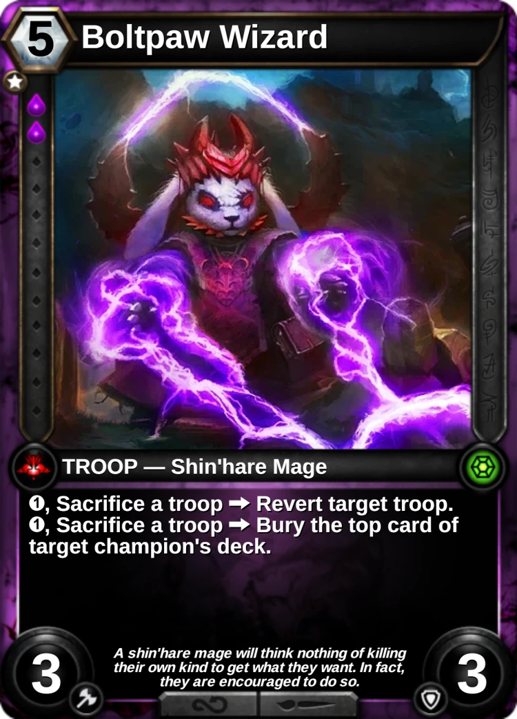 Boltpaw Wizard: the card