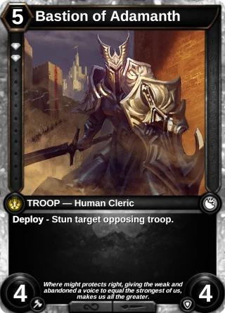 Bastion of Adamanth: the card this item changes
