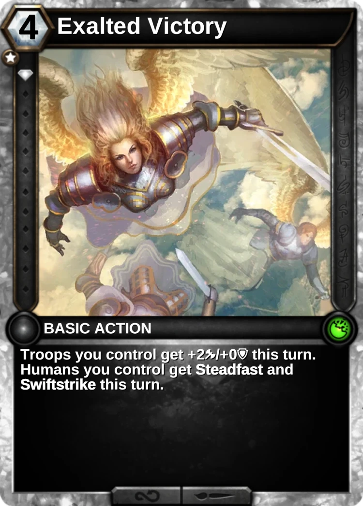 Exalted Victory: the card