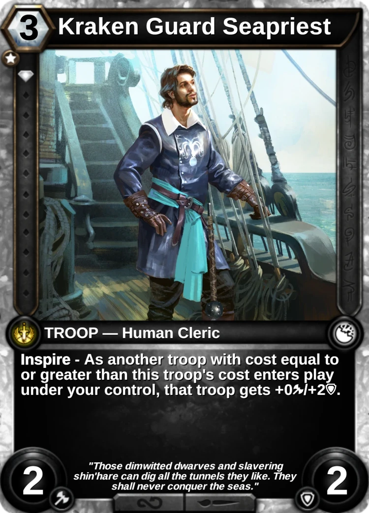 Kraken Guard Seapriest: the card