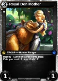 Royal Den Mother: printing in Shattered Destiny