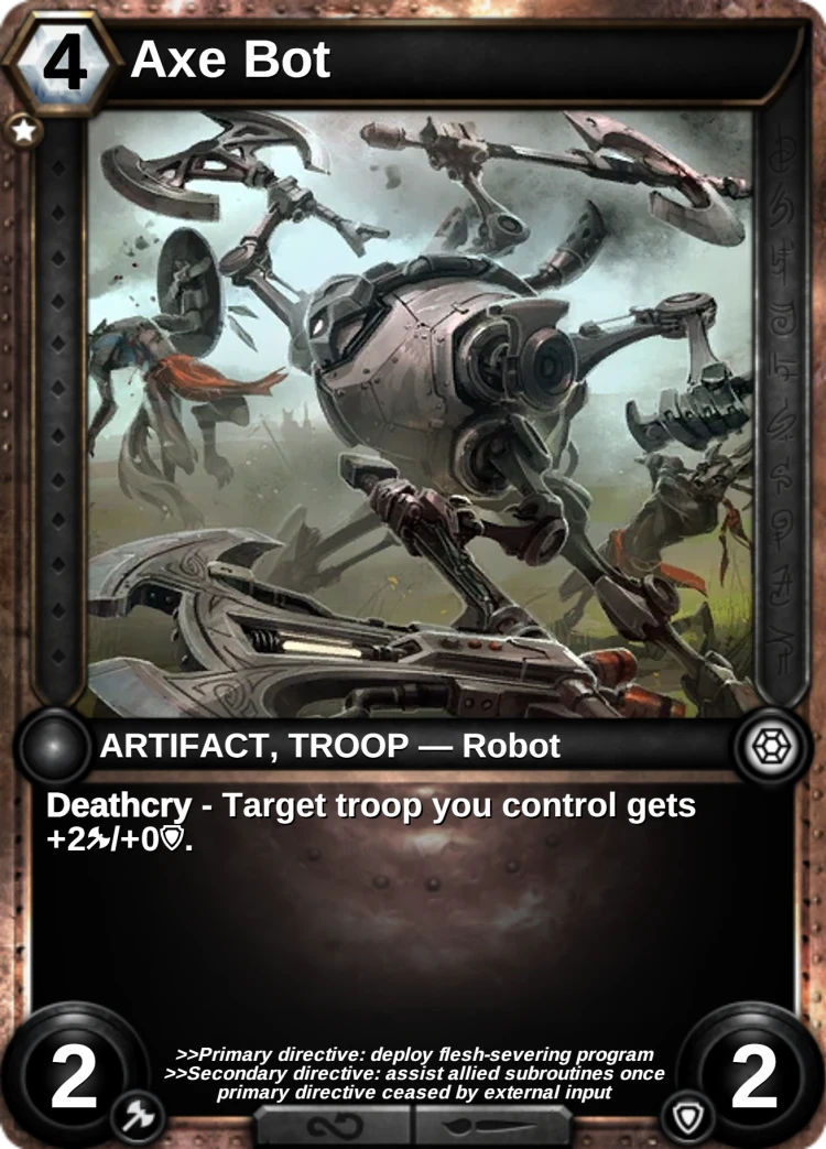 Axe Bot: the card