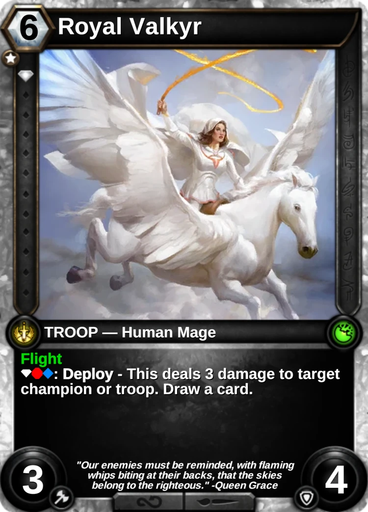 Royal Valkyr: the card