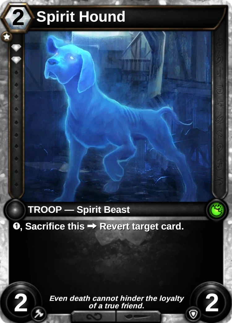 Spirit Hound: the card