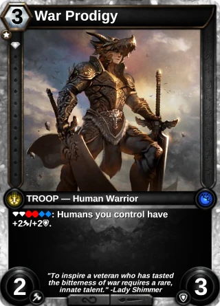 War Prodigy: the card this item changes