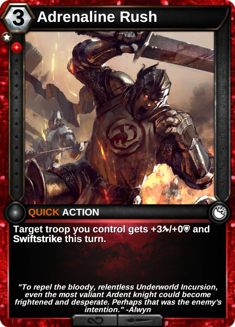 Adrenaline Rush: the card