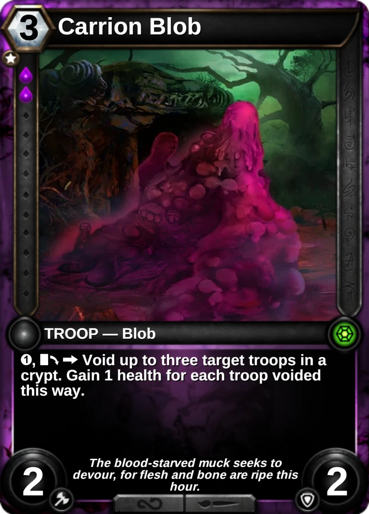 Carrion Blob: the card
