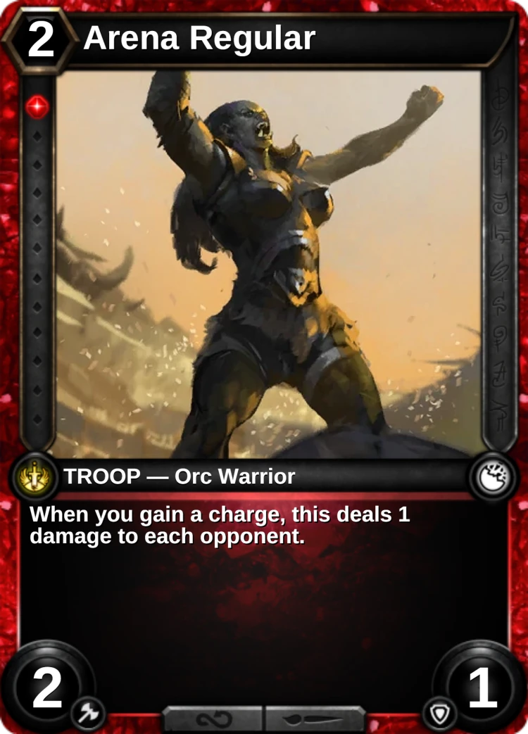 Arena Regular: the card