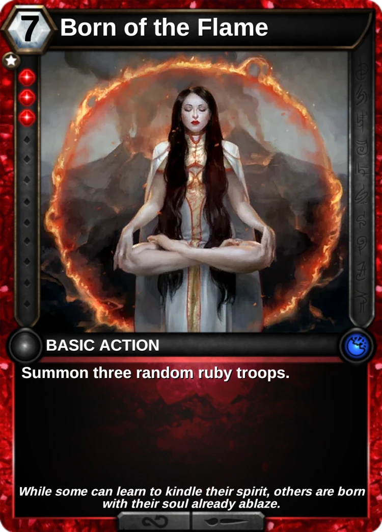 Born of the Flame: the card