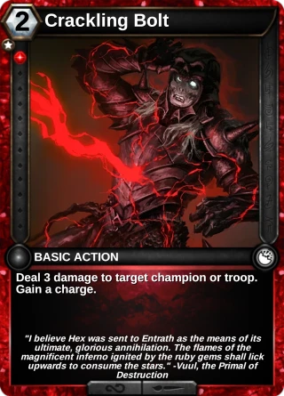 Crackling Bolt: the card this item changes
