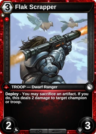 Flak Scrapper: the card this item changes