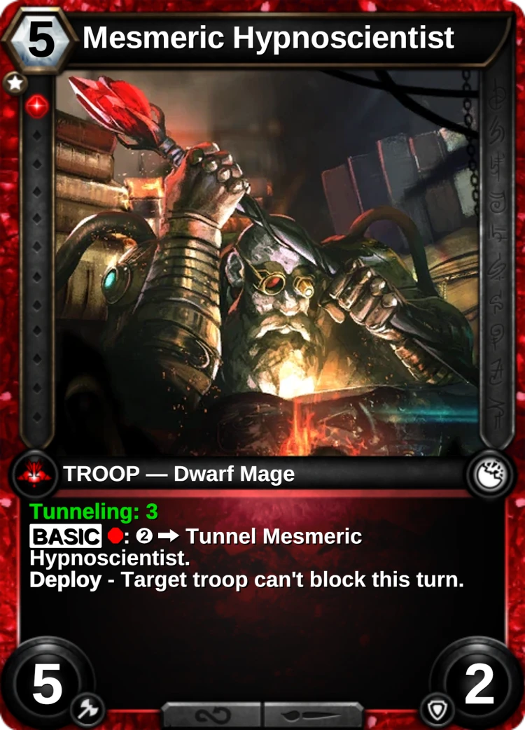 Mesmeric Hypnoscientist: the card