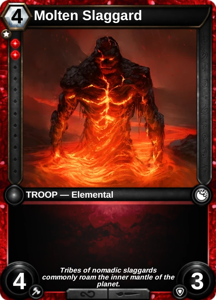 Molten Slaggard: the card