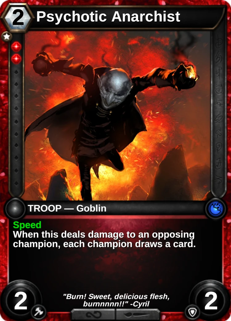 Psychotic Anarchist: the card
