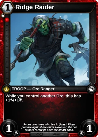 Ridge Raider: the card this item changes
