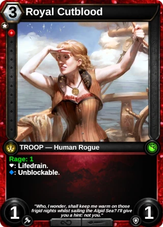 Royal Cutblood: the card this item changes