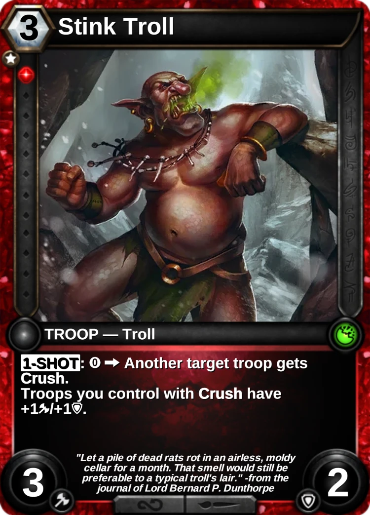 Stink Troll: the card