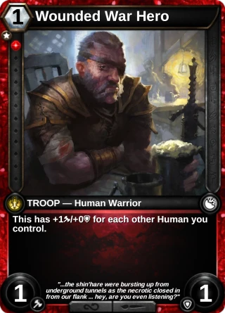 Wounded War Hero: the card this item changes