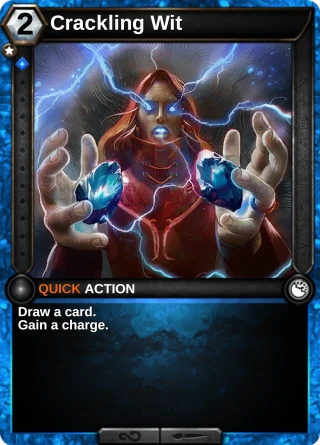 Crackling Wit: the card this item changes