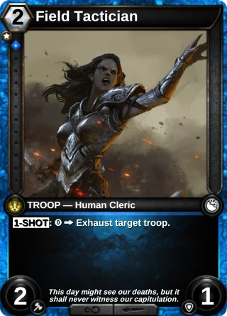 Field Tactician: the card this item changes