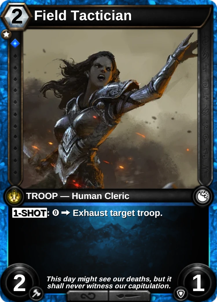 Field Tactician: the card