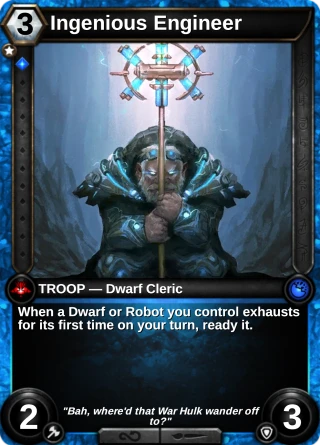 Ingenious Engineer: the card this item changes