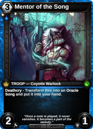 Mentor of the Song: the card this item changes