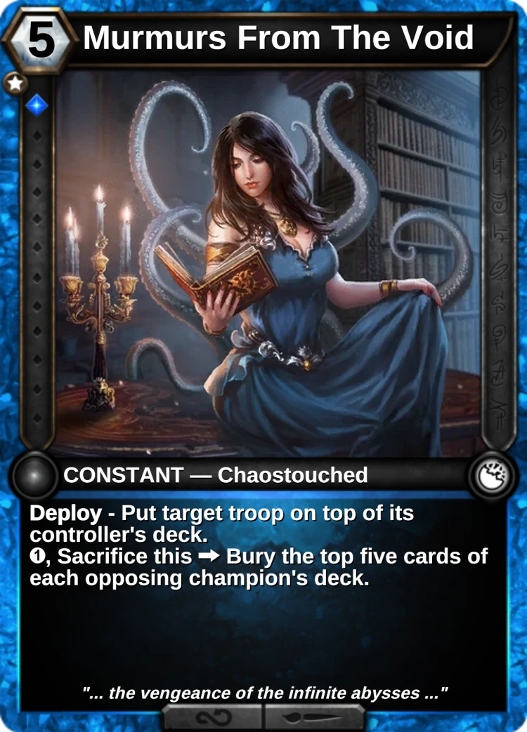 Murmurs From The Void: the card