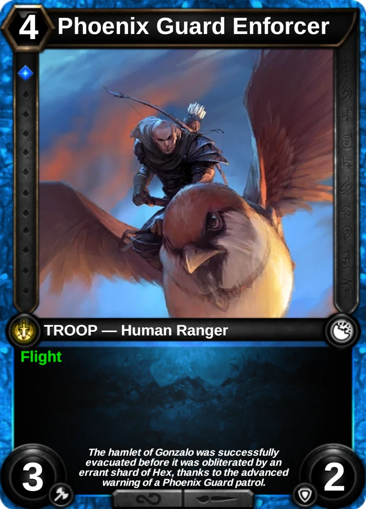 Phoenix Guard Enforcer: the card