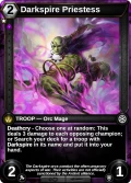 Darkspire Priestess: printing in Shards of Fate