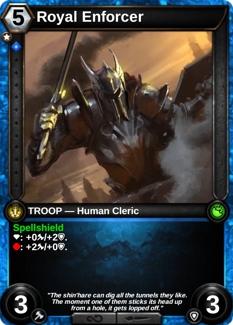 Royal Enforcer: the card
