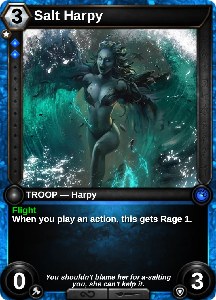 Salt Harpy: the card