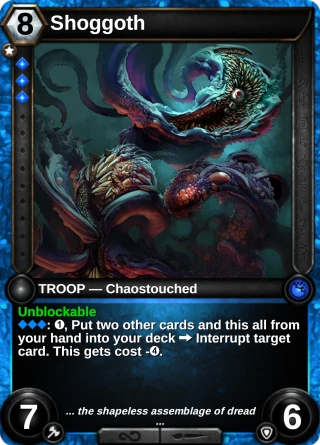 Shoggoth: the card this item changes