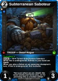 Subterranean Saboteur: printing in Shattered Destiny