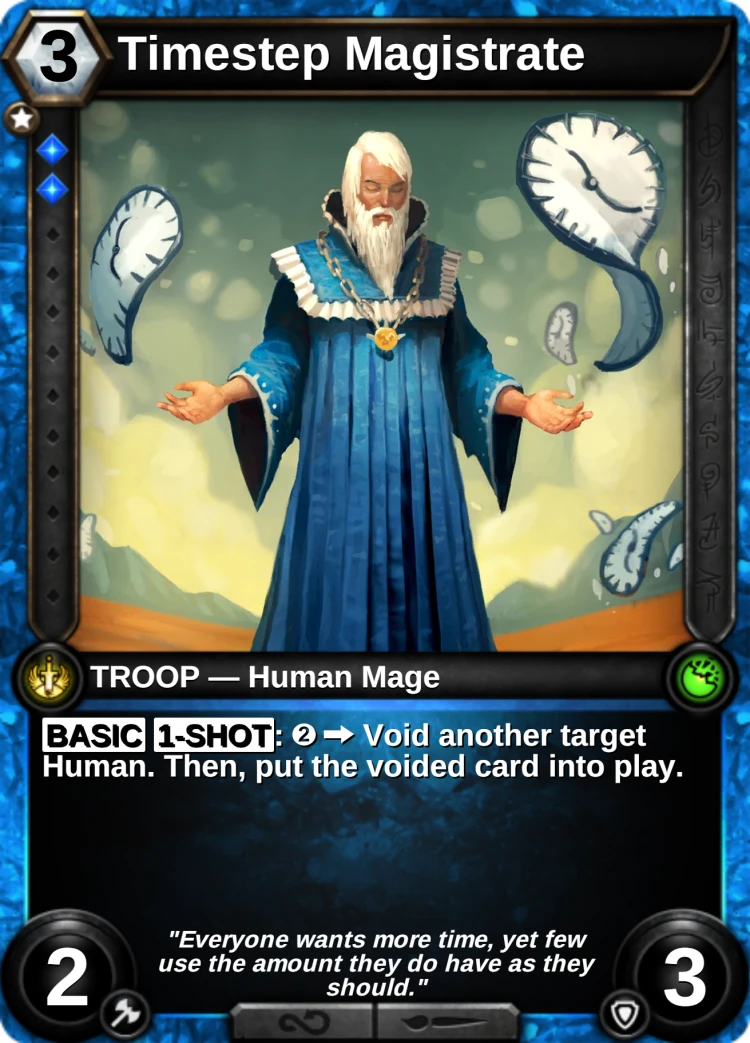 Timestep Magistrate: the card