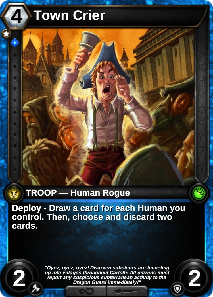 Town Crier: the card