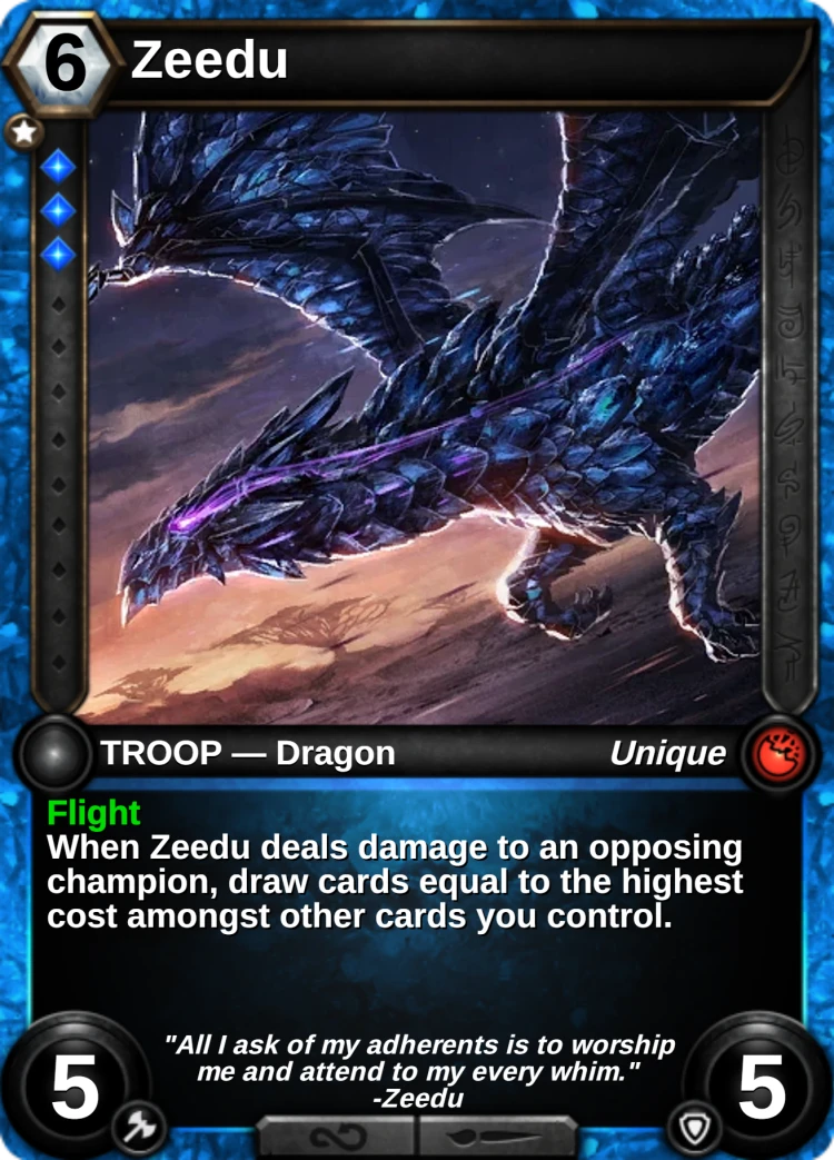 Zeedu: the card