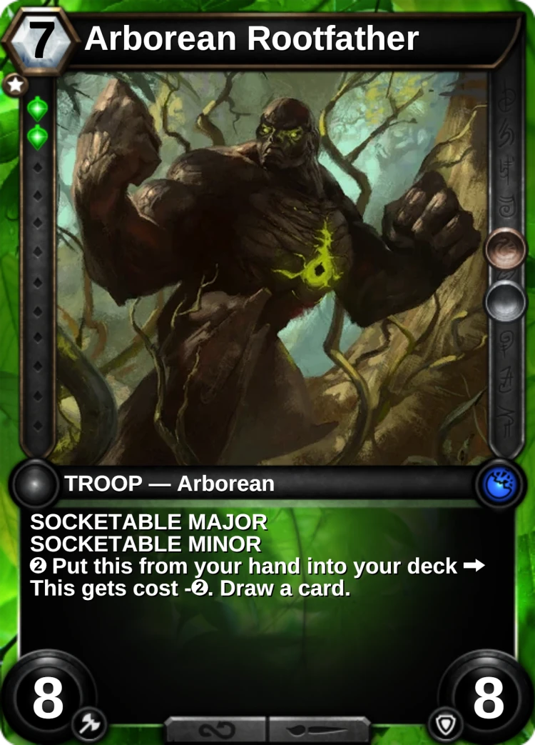 Arborean Rootfather: the card