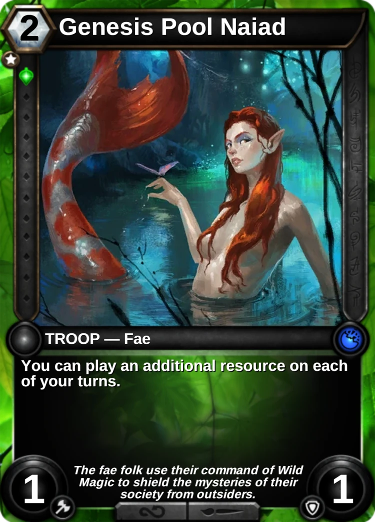 Genesis Pool Naiad: the card
