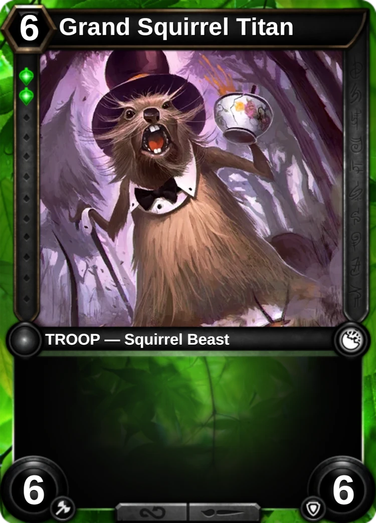 Grand Squirrel Titan: the card