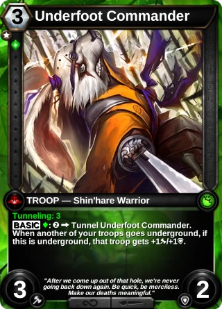 Underfoot Commander: the card this item changes