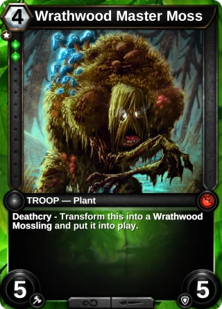 Wrathwood Master Moss: the card this item changes