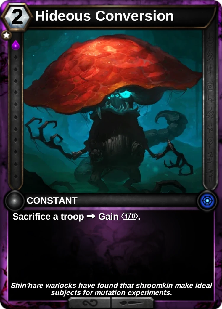 Hideous Conversion: the card