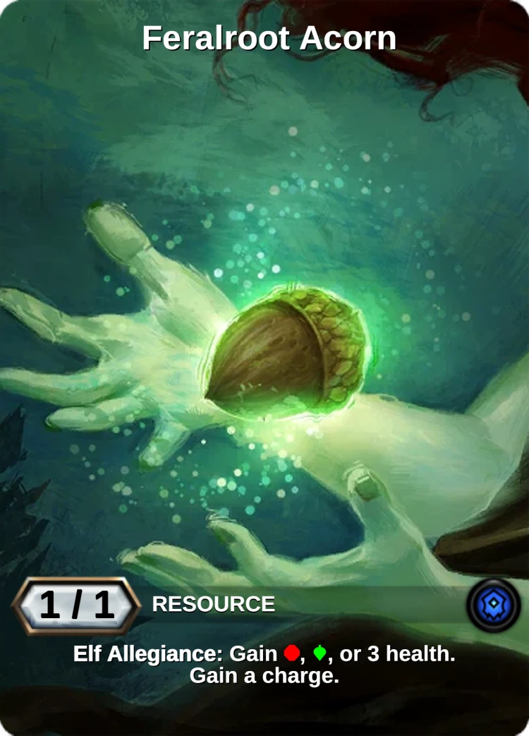 Feralroot Acorn: the card