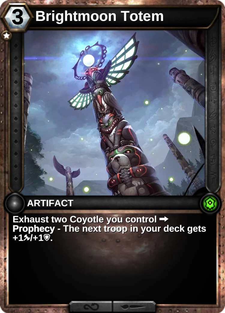 Brightmoon Totem: the card