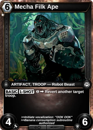 Mecha Filk Ape: the card this item changes