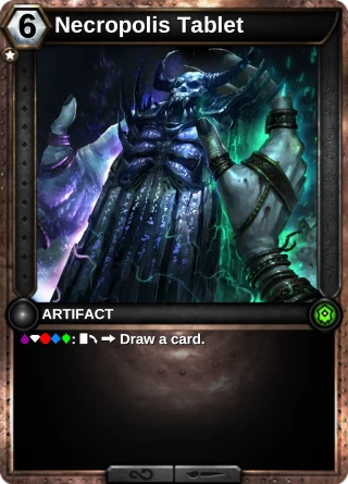 Necropolis Tablet: the card this item changes