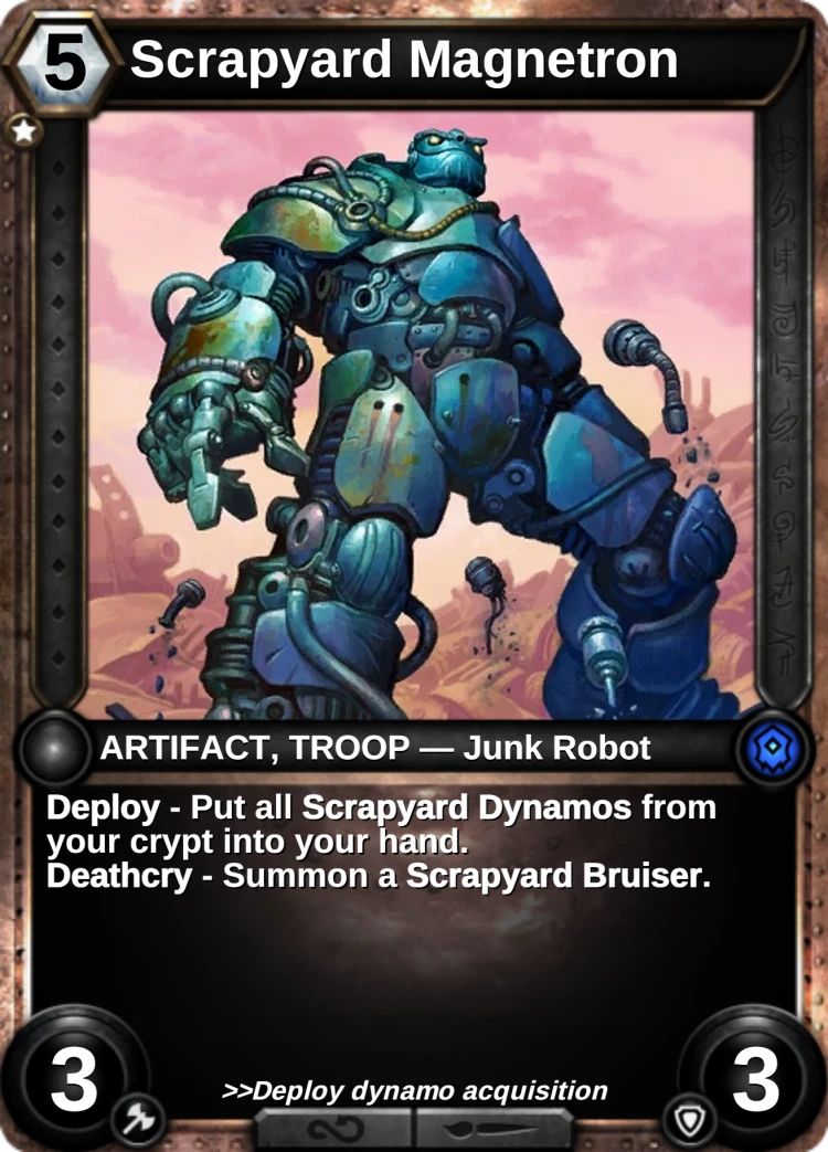 Scrapyard Magnetron: the card