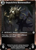 Sepulchra Bonewalker: printing in Armies of Myth