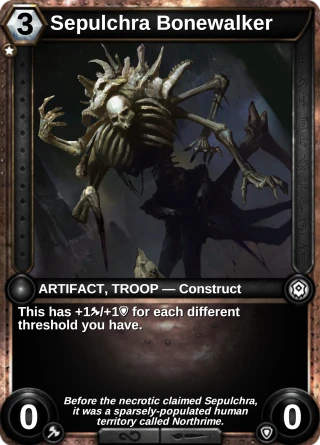 Sepulchra Bonewalker: the card this item changes